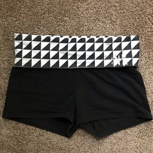 Geometric Pink Yoga Shorts